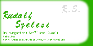 rudolf szelesi business card